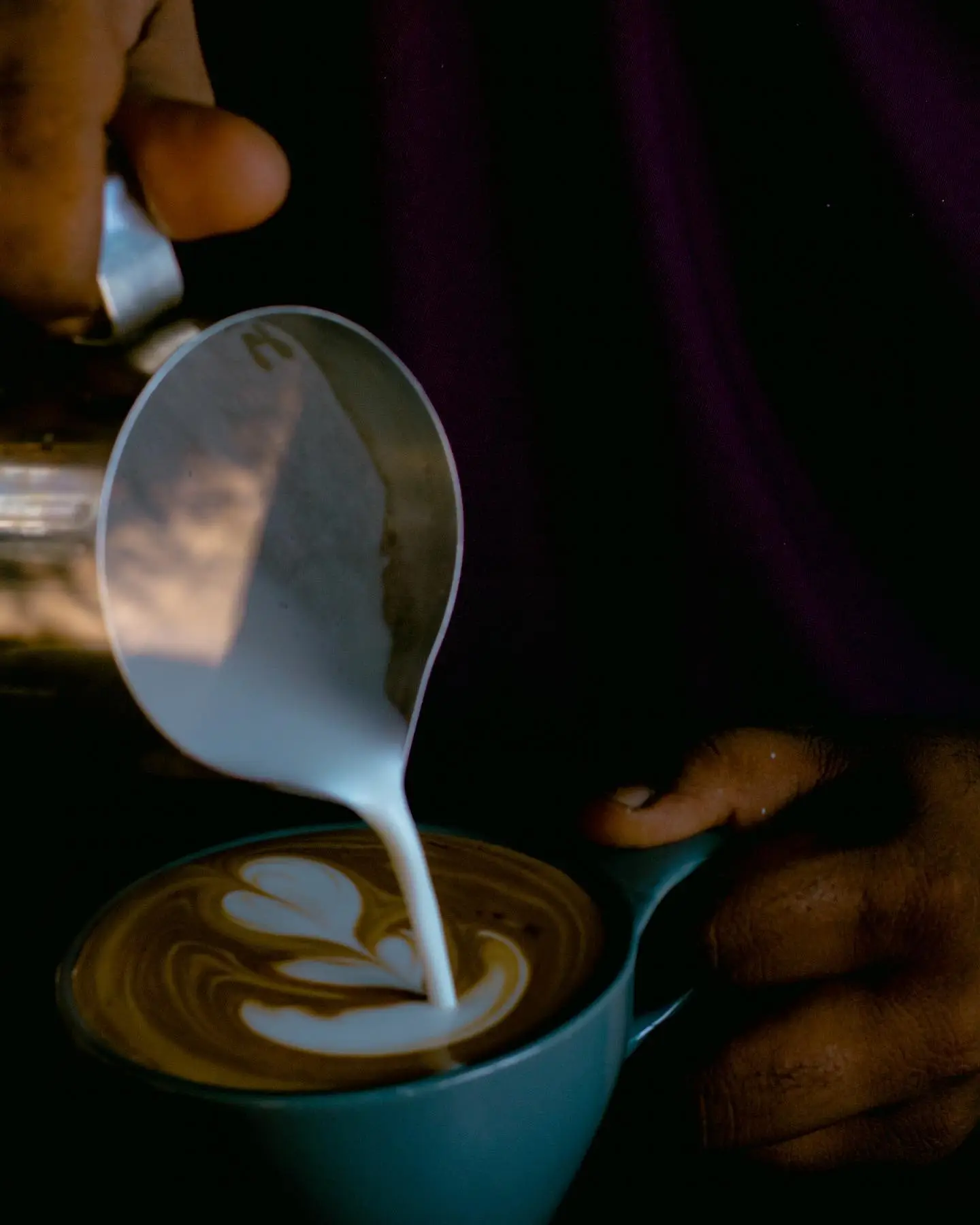 Coffee being prepared at A++ Restaurant