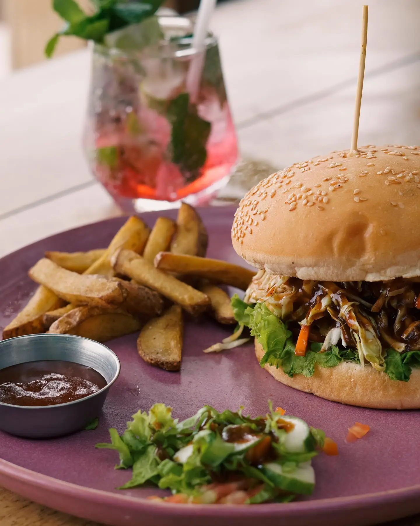 Food and drinks at A++ Restaurant beside Mirissa Point