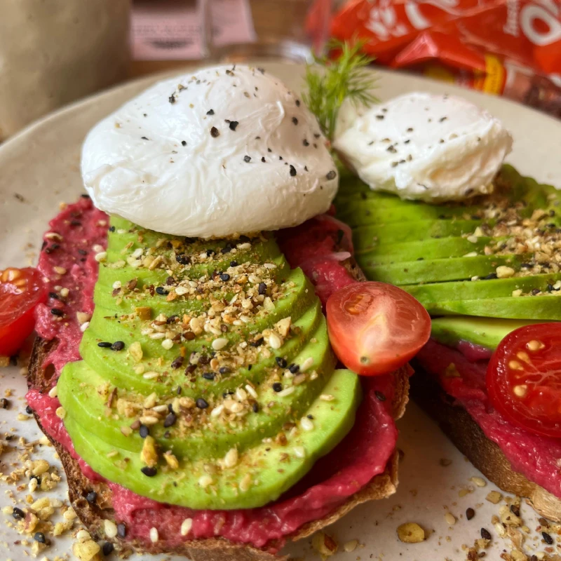 poached egg avocado toast