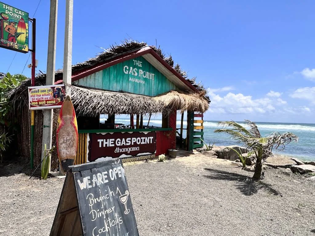 The Gas Point beachfront restaurant in Ahangama